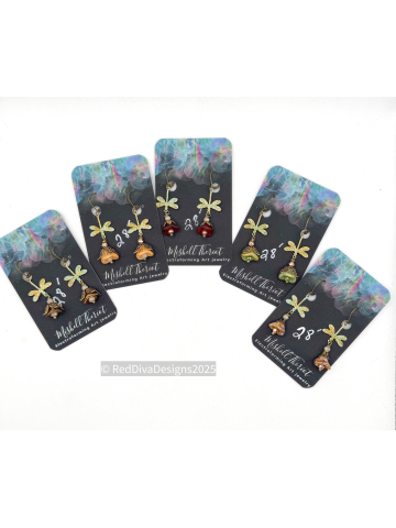 Autumn Juniper Creek Dragonfly Earrings