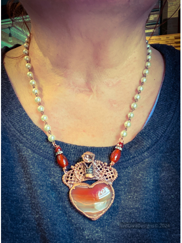 Red Carnelian Royalty Necklace