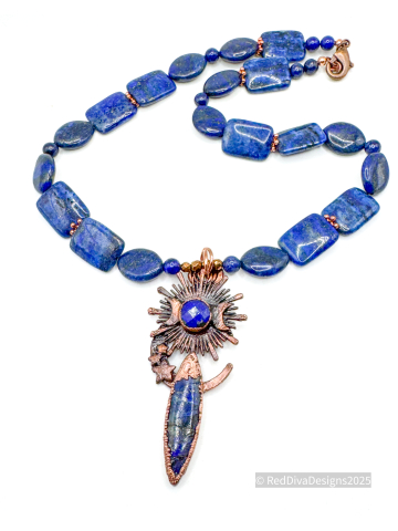 Lapis Lazuli North Star necklace