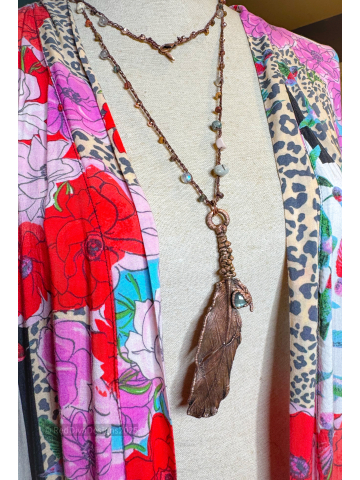 Amethyst Feather Necklace Amethyst Feather Necklace