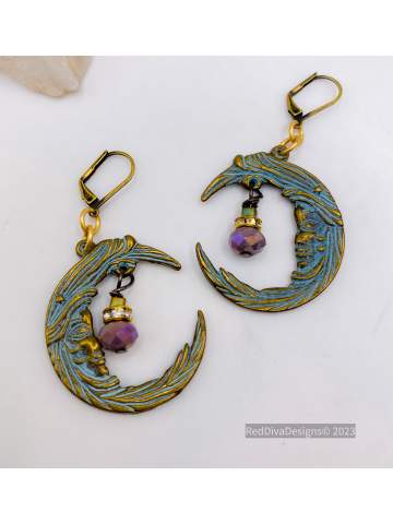 To the Moon Earrings