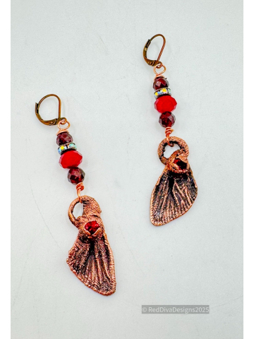 Cicada wing earrings