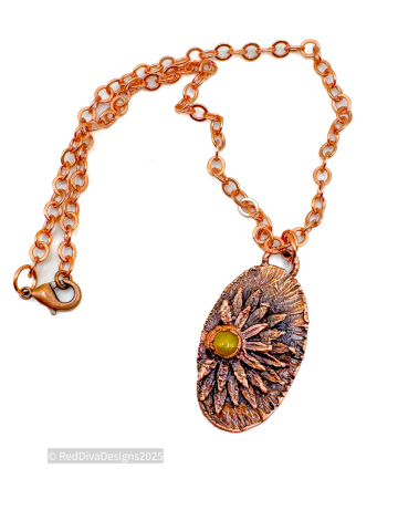 Golden Sunflower Necklace Golden Sunflower Necklace