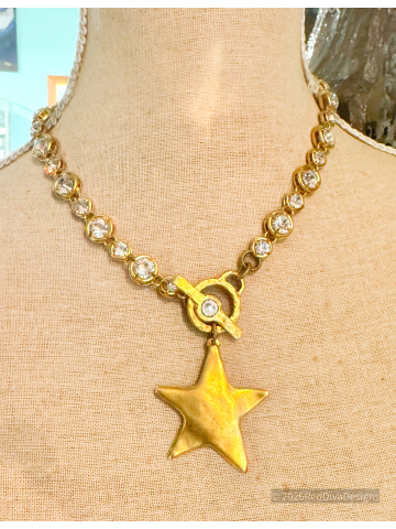 Stars Necklace Silver and Gold