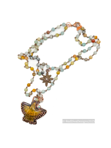 Thunderbird 2 layer necklace