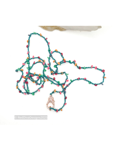Colorful Bohemian Crochet Necklace Colorful Bohemian Crochet Necklace