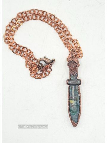Ocean Jasper Sword necklace