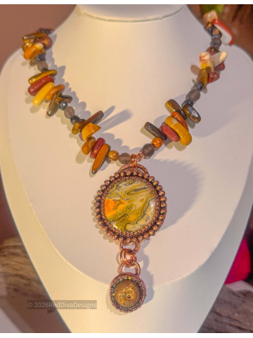 Bumblebee Jasper Necklace