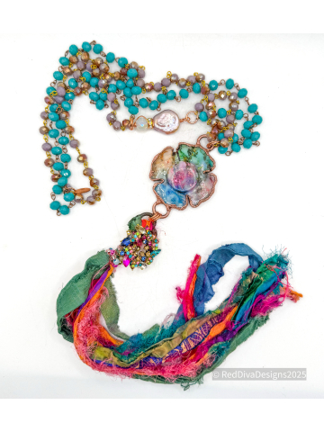 Dyed Crazy Lace Agate Flower Dyed Crazy Lace Agate Flower