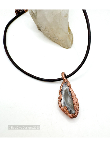Slice Druzy Agate Necklace