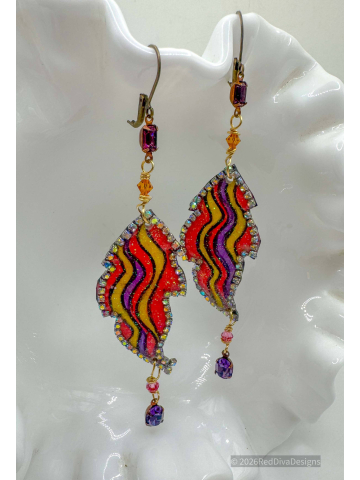 Artsy Flame Earrings