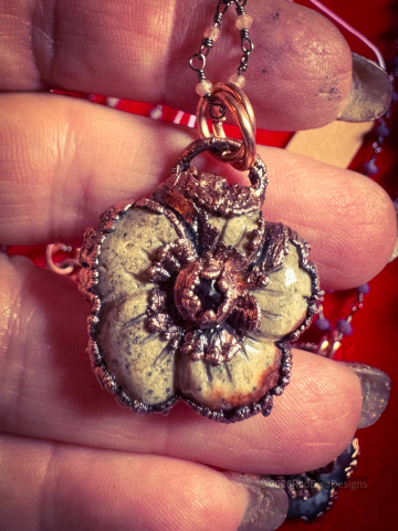 Jasper and Garnet Flower
