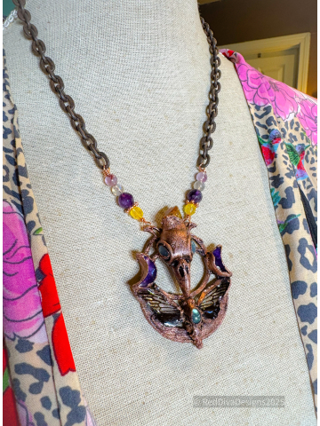 Red Devil Cicada Necklace