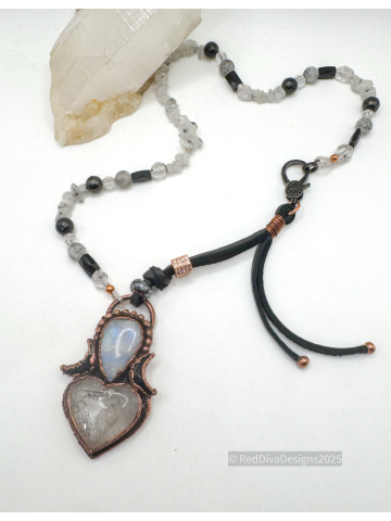 Moonstone and Quartz Love necklace Moonstone and Quartz Love necklace