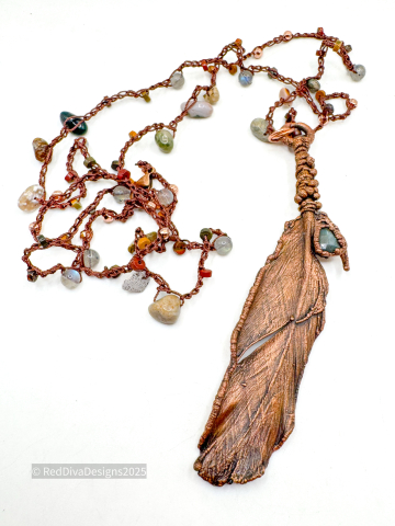 Amethyst Feather Necklace Amethyst Feather Necklace