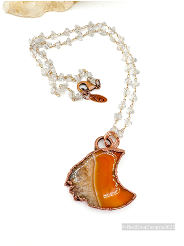 Red Moon Rising Necklace Red Moon Rising Necklace