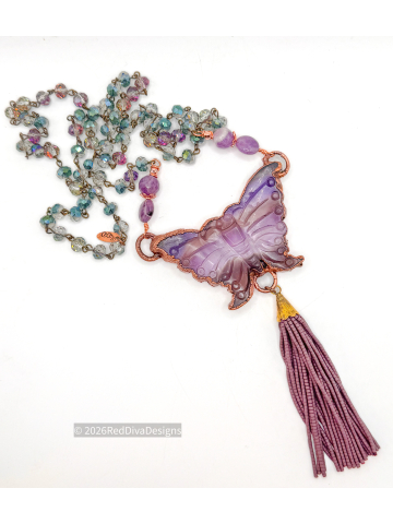 Rainbow Flourite Butterfly