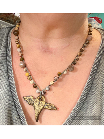 Fly away Love necklace