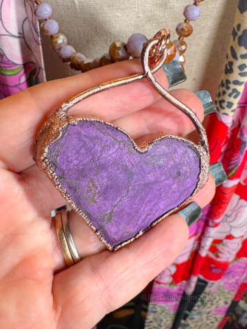 Purple Heart Necklace