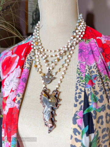 Phoenix Rising Multi Layer Necklace
