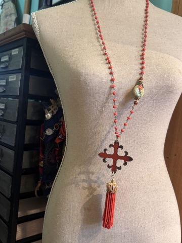 Cross with Tassel