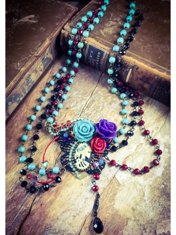 Corpse Bride Day of the Dead Necklace